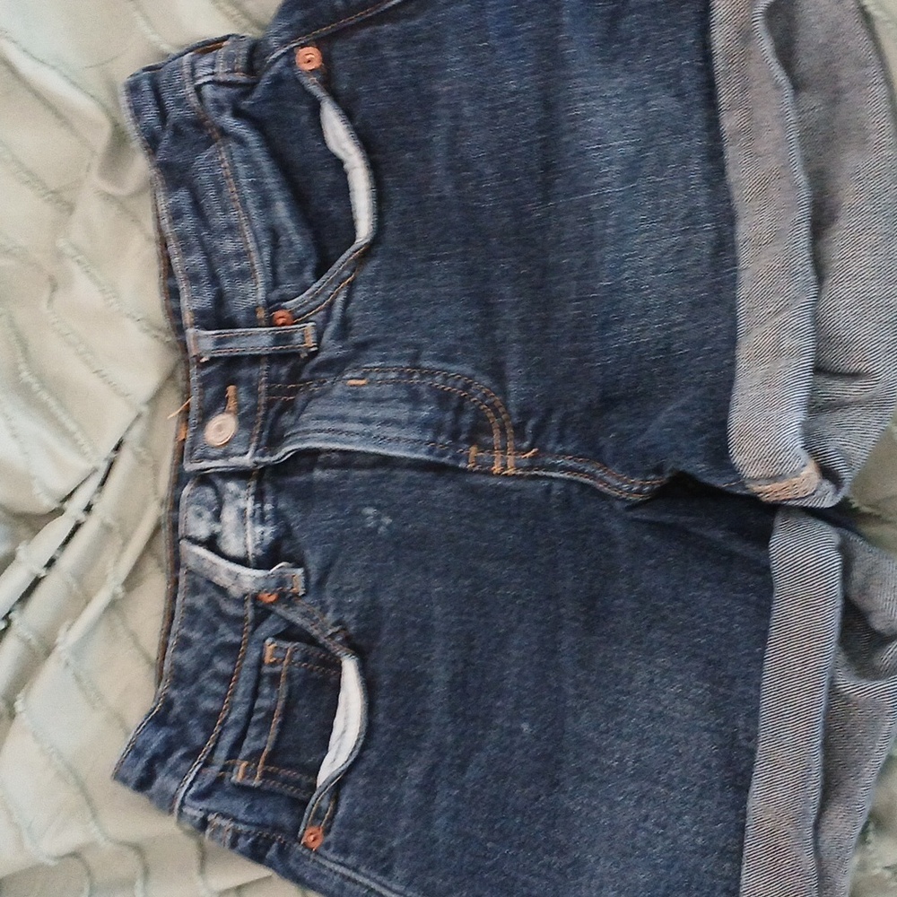dark wash shorts